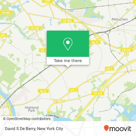 David S De Berry map