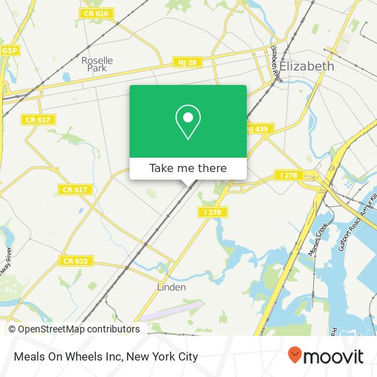 Mapa de Meals On Wheels Inc