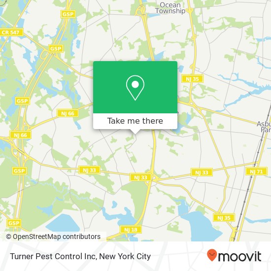 Turner Pest Control Inc map