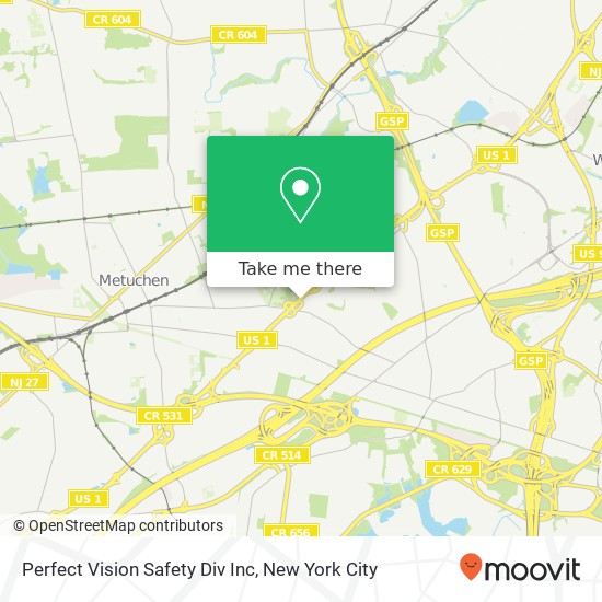 Perfect Vision Safety Div Inc map