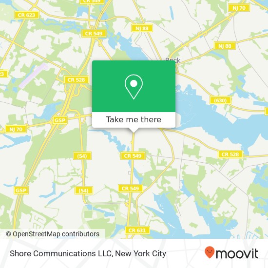 Mapa de Shore Communications LLC