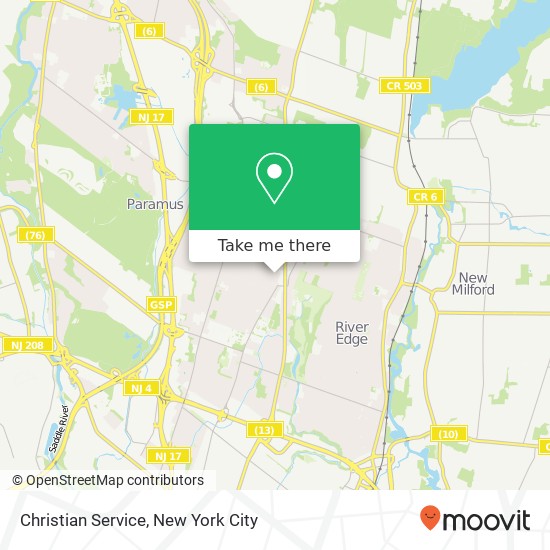 Christian Service map