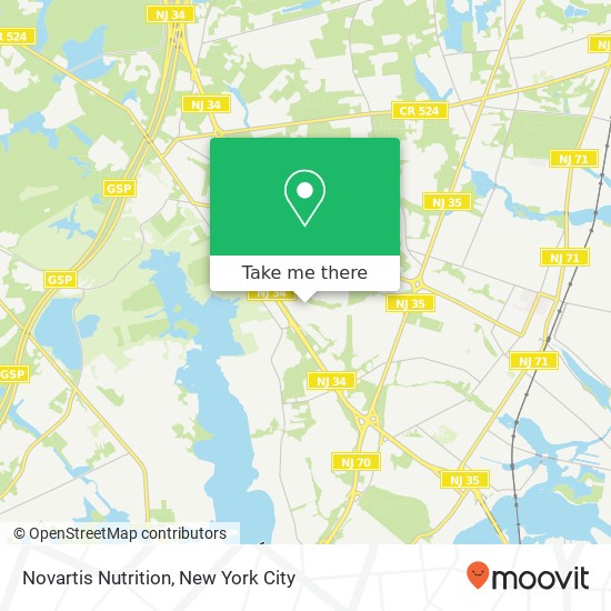 Mapa de Novartis Nutrition