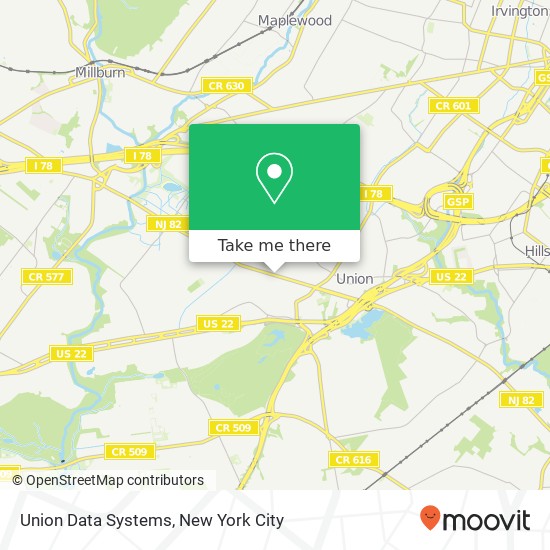 Mapa de Union Data Systems