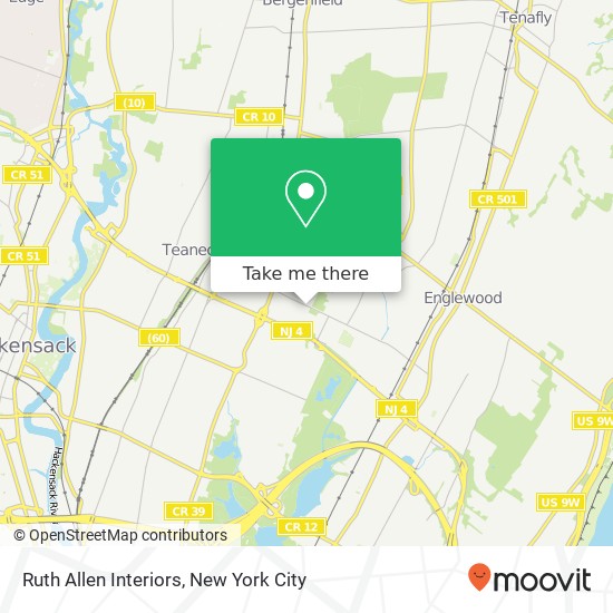 Ruth Allen Interiors map