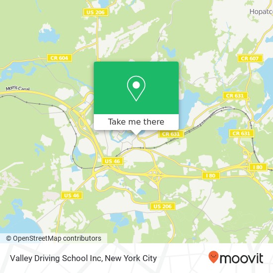 Mapa de Valley Driving School Inc