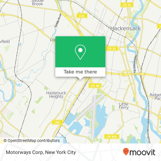 Motorways Corp map