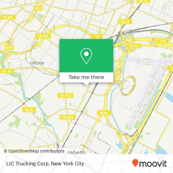 Mapa de LIC Trucking Corp
