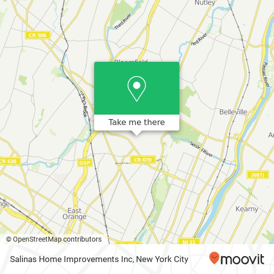 Mapa de Salinas Home Improvements Inc