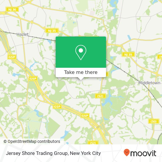 Mapa de Jersey Shore Trading Group