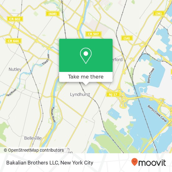 Bakalian Brothers LLC map