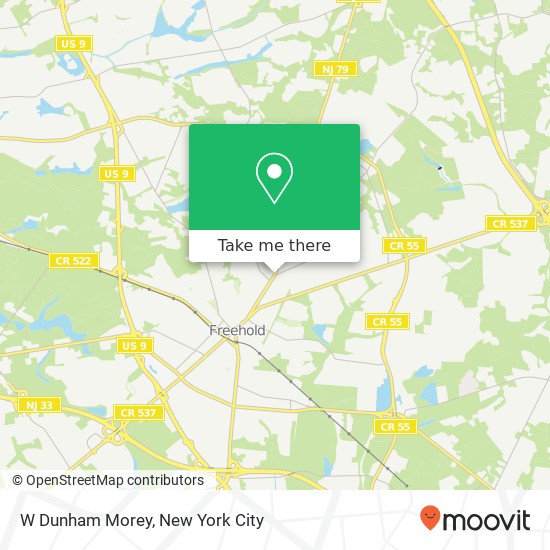 W Dunham Morey map