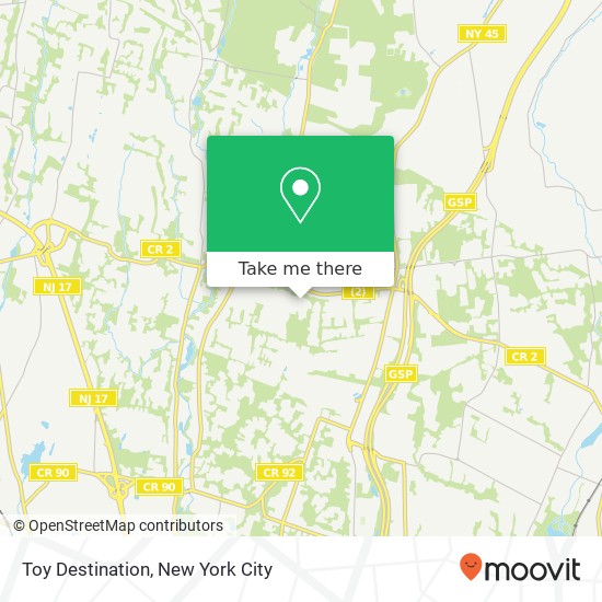 Toy Destination map