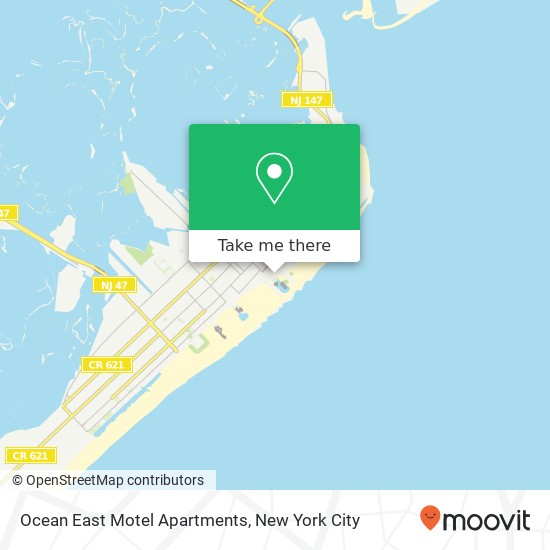 Ocean East Motel Apartments map