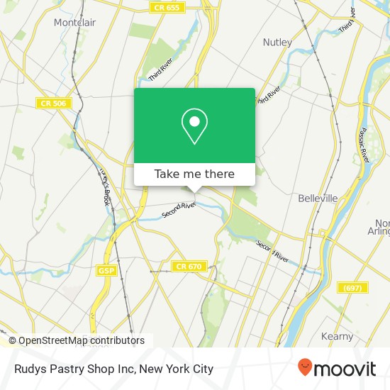 Rudys Pastry Shop Inc map