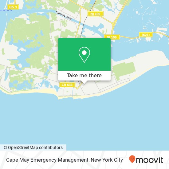 Cape May Emergency Management map