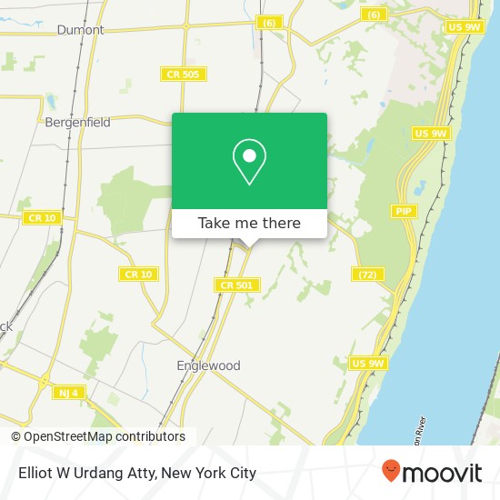 Elliot W Urdang Atty map