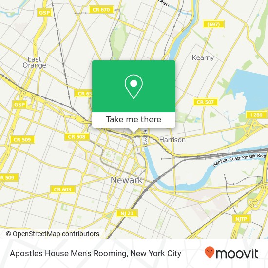 Apostles House Men's Rooming map