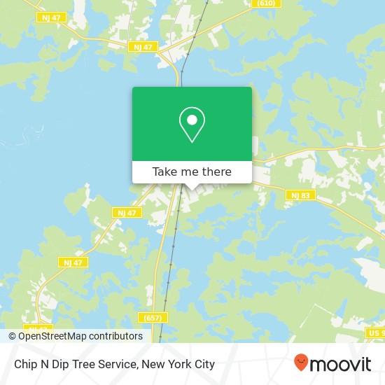 Chip N Dip Tree Service map