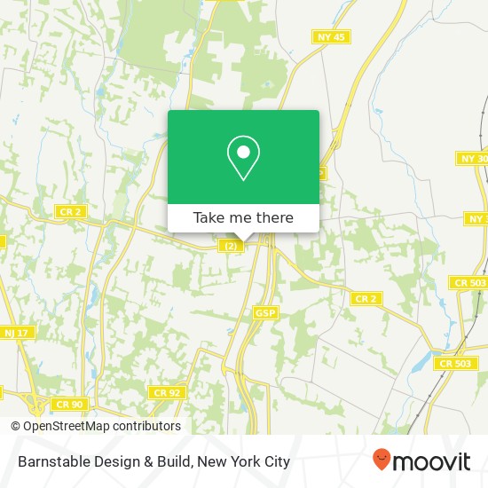 Barnstable Design & Build map