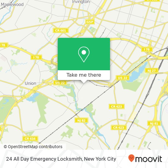 24 All Day Emergency Locksmith map