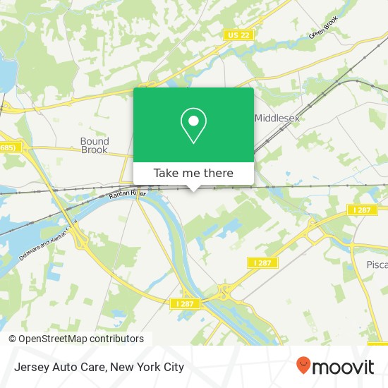 Jersey Auto Care map