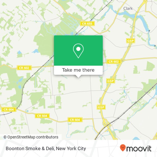 Mapa de Boonton Smoke & Deli