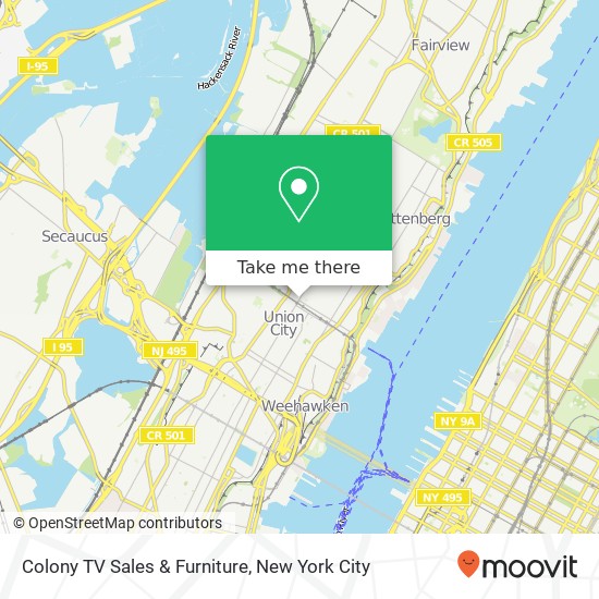Colony TV Sales & Furniture map