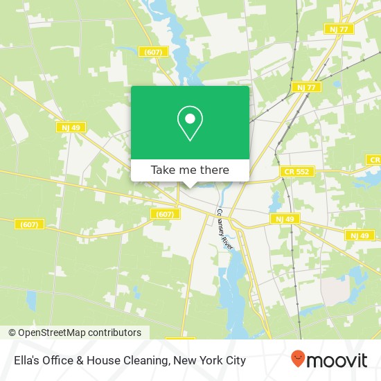 Ella's Office & House Cleaning map