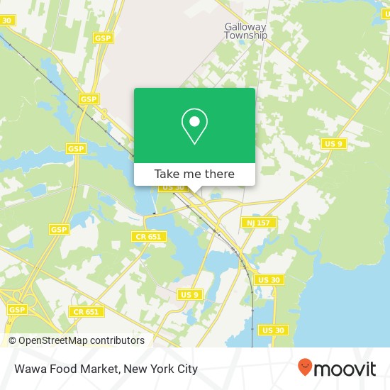 Mapa de Wawa Food Market