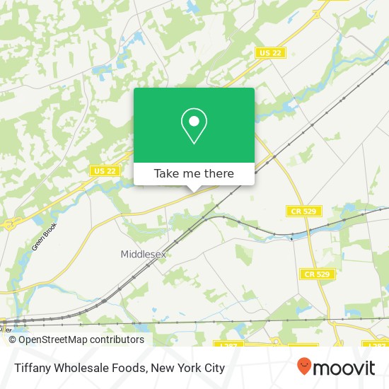Mapa de Tiffany Wholesale Foods