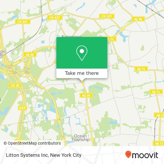 Litton Systems Inc map