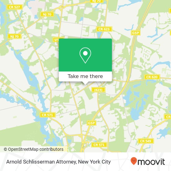 Arnold Schlisserman Attorney map