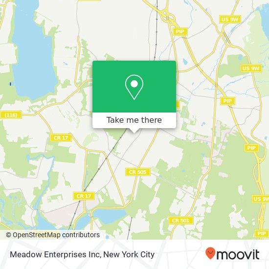 Meadow Enterprises Inc map