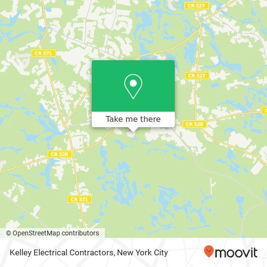 Kelley Electrical Contractors map