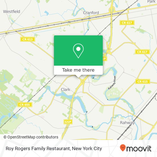 Roy Rogers Family Restaurant map