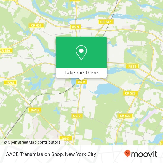 Mapa de AACE Transmission Shop