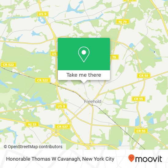 Mapa de Honorable Thomas W Cavanagh