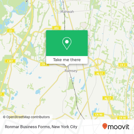 Ronmar Business Forms map