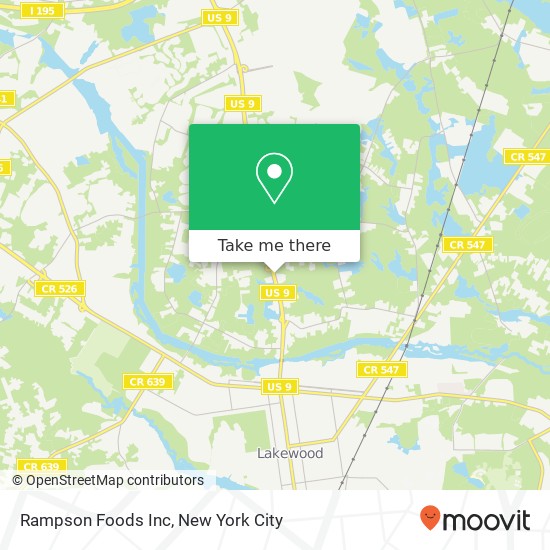Rampson Foods Inc map