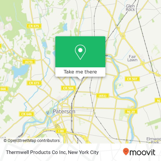 Thermwell Products Co Inc map