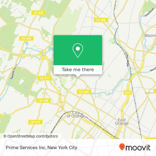 Prime Services Inc map