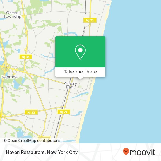 Haven Restaurant map
