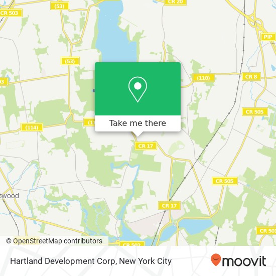 Hartland Development Corp map