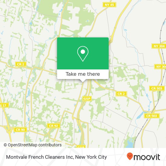 Mapa de Montvale French Cleaners Inc