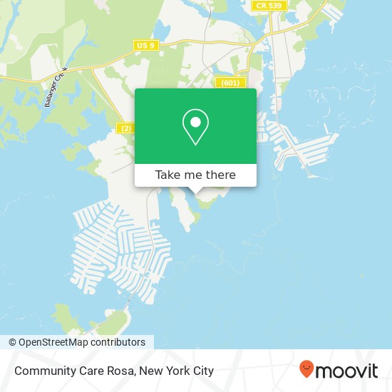 Mapa de Community Care Rosa