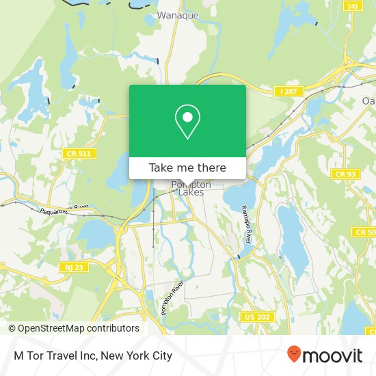 M Tor Travel Inc map