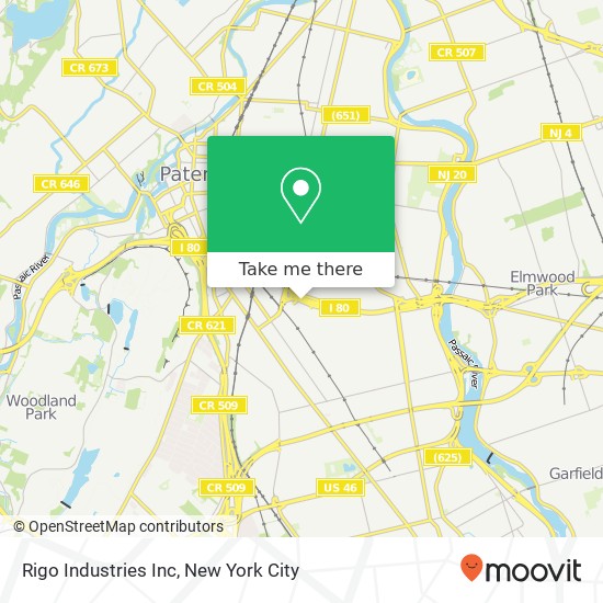 Mapa de Rigo Industries Inc