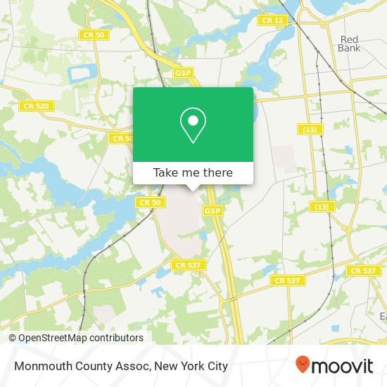 Mapa de Monmouth County Assoc