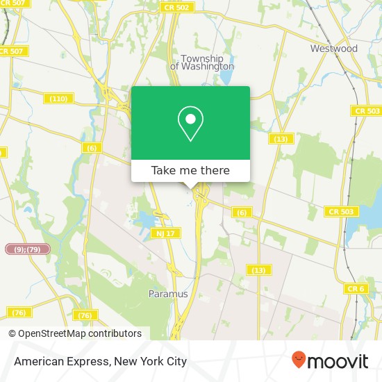 American Express map